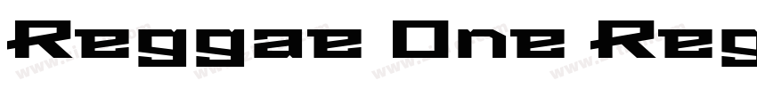 Reggae One Regular字体转换
